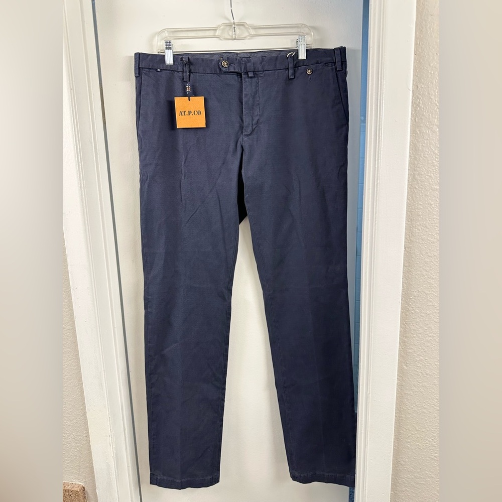 NWT AP.T.CO Men's Navy Pants high quality cotton IT 52 US size 38*35 inch cotton